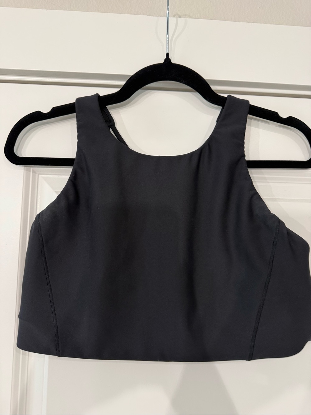 Athleta Black High-Neck Sports Bra